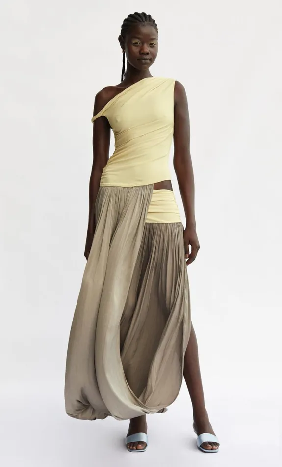 Women Dresses Bec Bridge SERENE BOATNECK MAXI DRESS Citrus Taupe