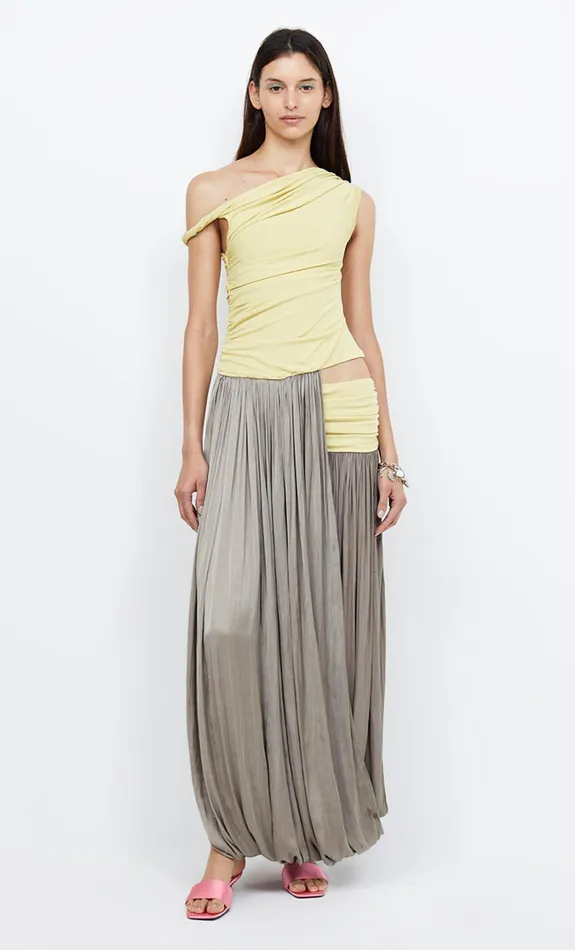 Women Dresses Bec Bridge SERENE BOATNECK MAXI DRESS Citrus Taupe