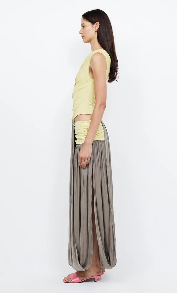 Women Dresses Bec Bridge SERENE BOATNECK MAXI DRESS Citrus Taupe