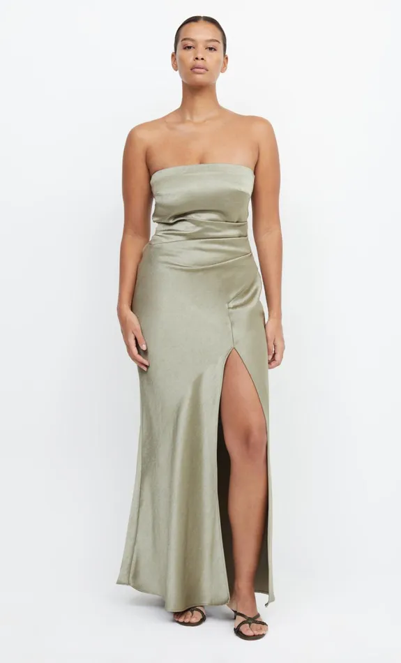 Women Dresses Bec Bridge THE DREAMER STRAPLESS DRESS Sage