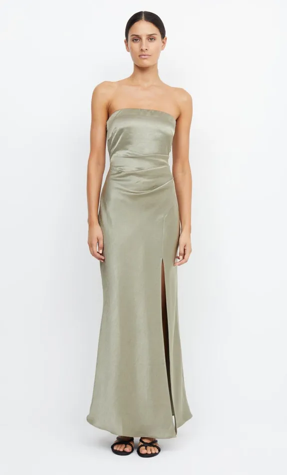 Women Dresses Bec Bridge THE DREAMER STRAPLESS DRESS Sage