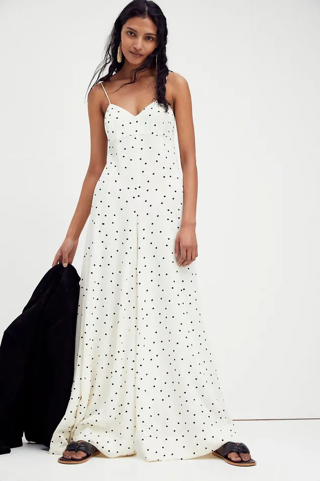 Women Dresses Free People Summer Jamboree Jumpsuit Ivory Combo