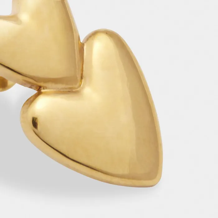 Women Earrings Katie Loxton Eros Waterproof Gold Heart Earrings