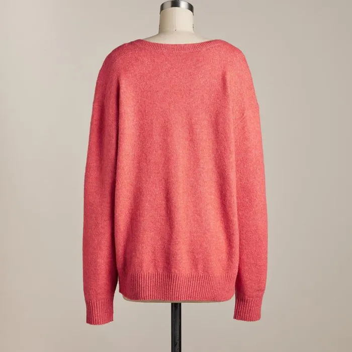 Women Ellie Everyday Sweater Heather Coral Sundance Catalog Sweaters Women Ellie Everyday Sweater Heather Coral Sundance Catalog Sweaters