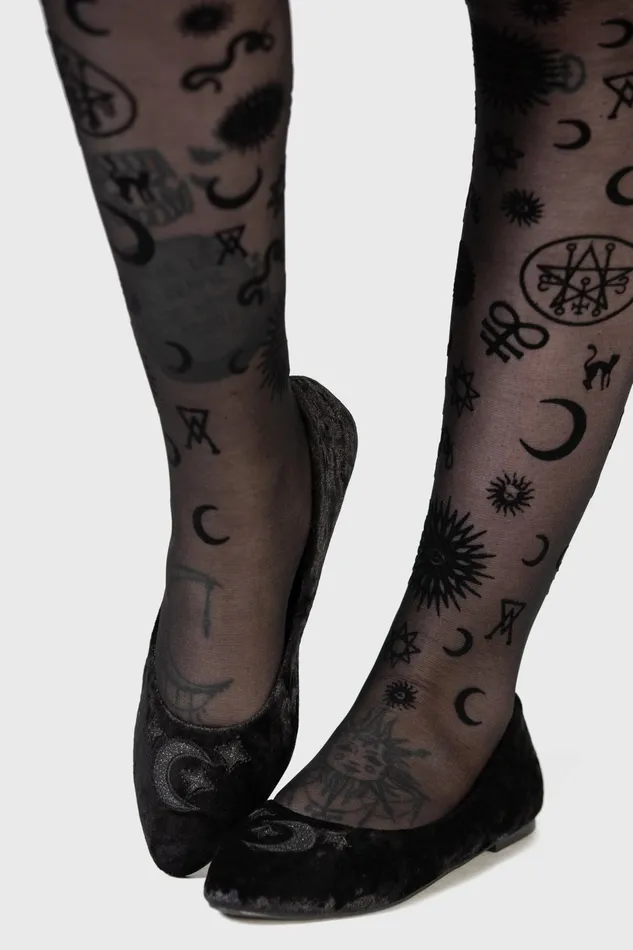 Women Flats and Trainers Killstar Lunanite Velvet Flats