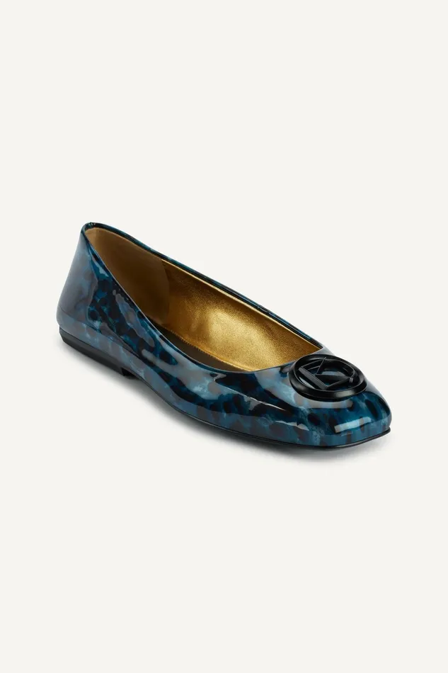 Women Flats And Loafers Donna Karan KYLEE BALLET FLAT Oxide Blue