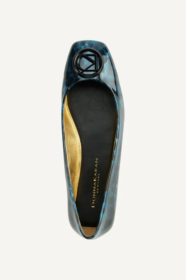 Women Flats And Loafers Donna Karan KYLEE BALLET FLAT Oxide Blue
