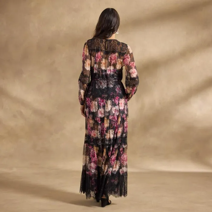 Women Flora Lace Maxi Dress Black Sundance Catalog Dresses and Jumpsuits Women Flora Lace Maxi Dress Black Sundance Catalog Dresses and Jumpsuits