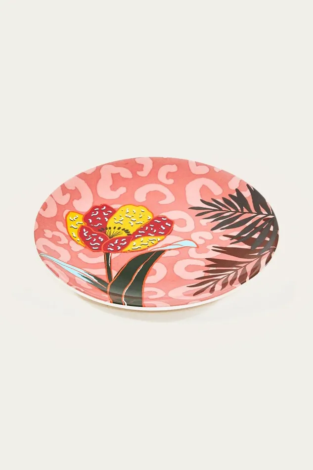 Women Flower Plate Multi FARM Rio Happiness A La Table