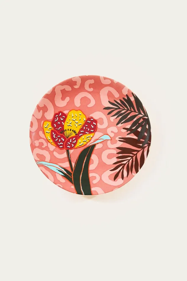 Women Flower Plate Multi FARM Rio Happiness A La Table