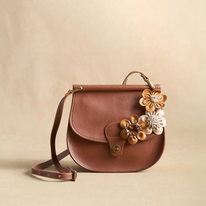 Women Gabriela Blossoms Bag Chocolate Sundance Catalog Handbags
