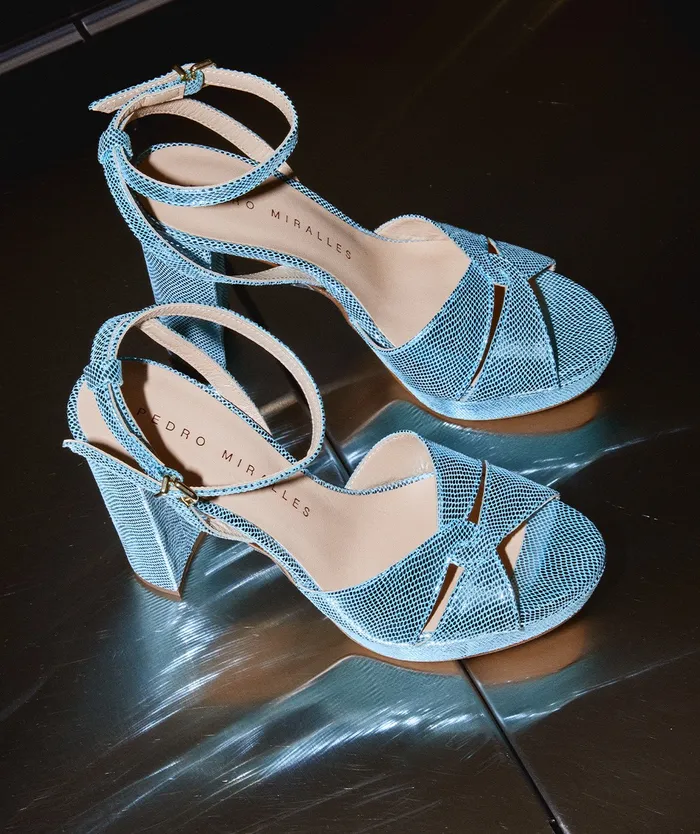 Women Gandia Blue 8211 Heeled Sandals Pedro Miralles