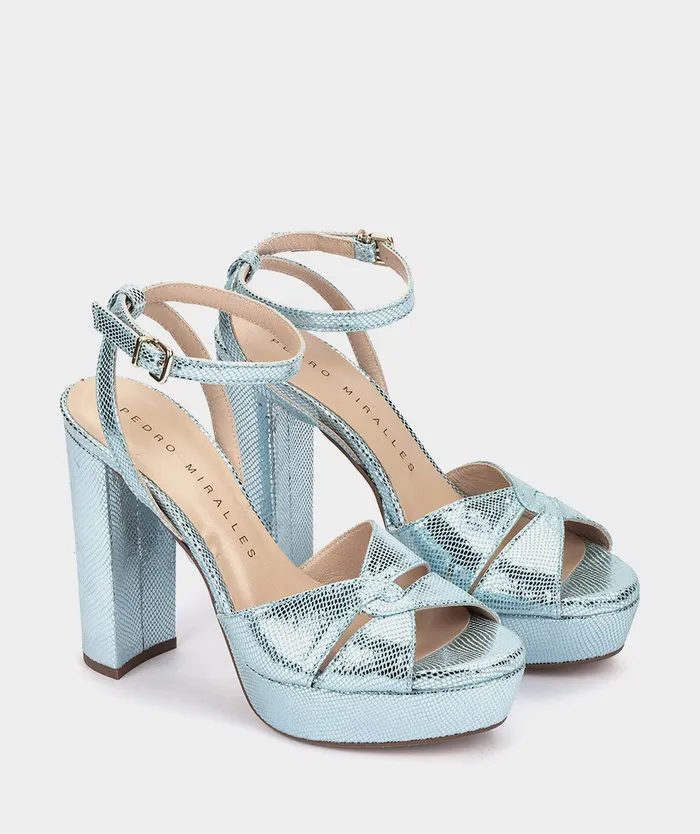 Women Gandia Blue 8211 Heeled Sandals Pedro Miralles