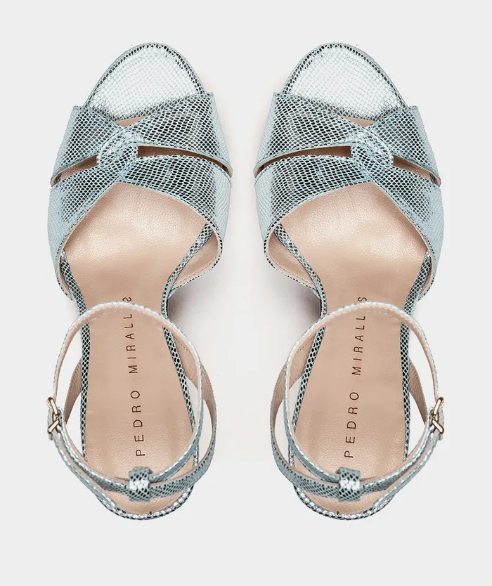 Women Gandia Blue 8211 Heeled Sandals Pedro Miralles