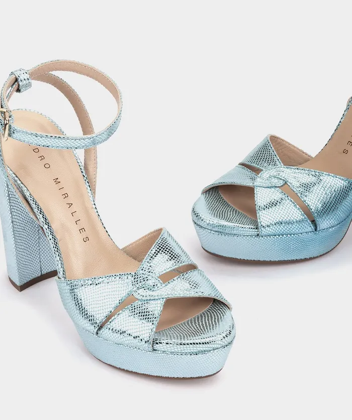 Women Gandia Blue 8211 Heeled Sandals Pedro Miralles