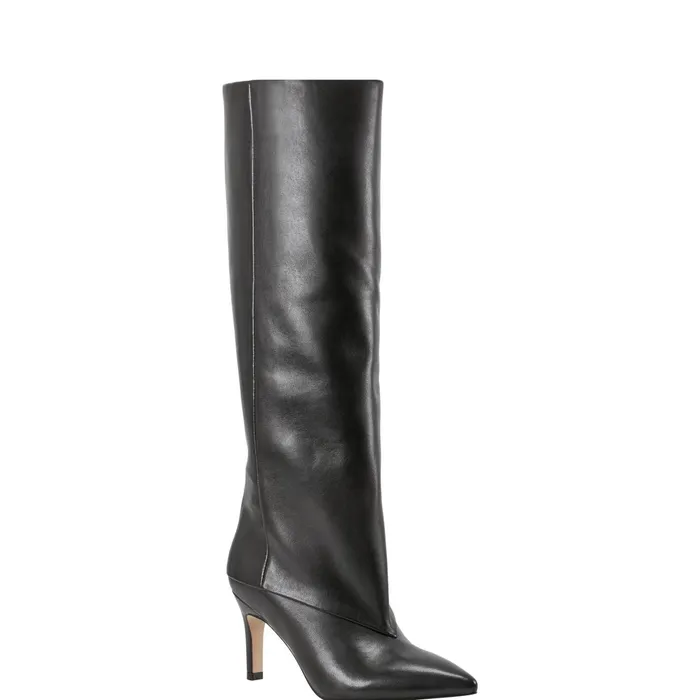 Women Gentle Dress Boot Black Leather Marc Fisher Boots and Booties