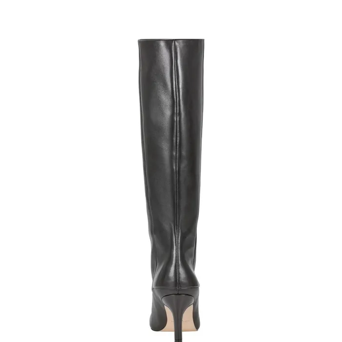 Women Gentle Dress Boot Black Leather Marc Fisher Boots and Booties