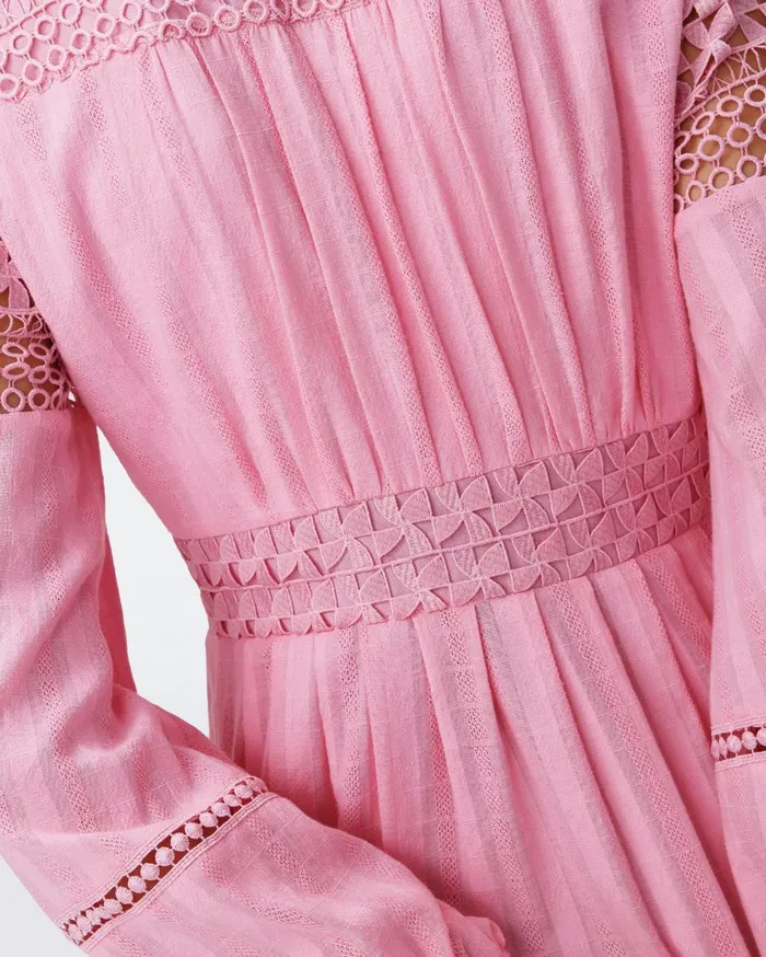 Women Gigi Cotton Dress Rose Pink DVF Dresses