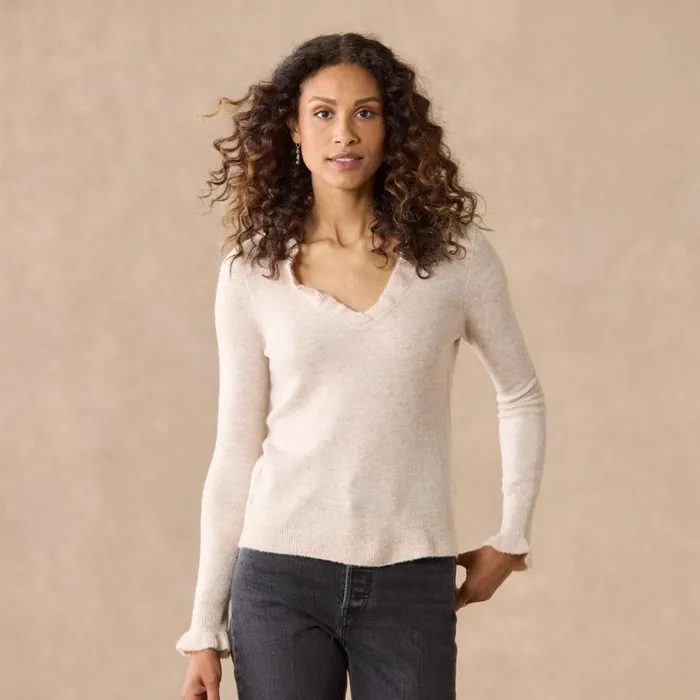 Women Gisella Ruffle Sweater Petite Black Sundance Catalog Sweaters Women Gisella Ruffle Sweater Petite Black Sundance Catalog Sweaters