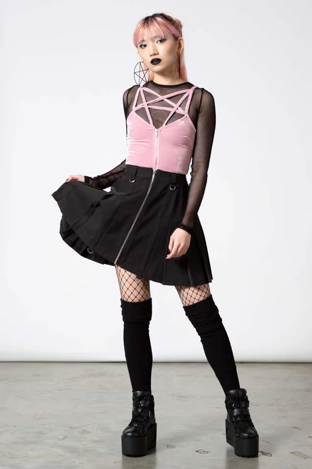 Women Going Out Killstar Lost In Sin Zip Top PASTEL PINK