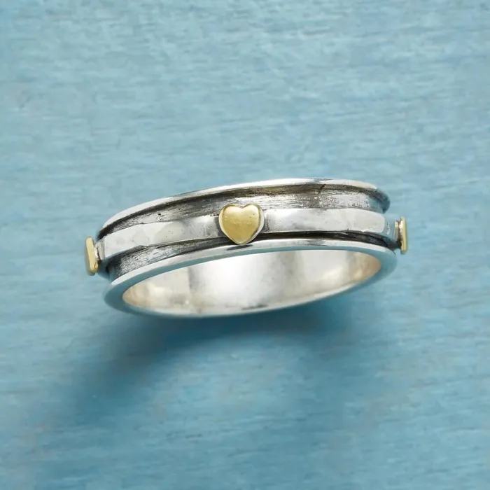 Women Golden Hearts Ring Sundance Catalog Rings