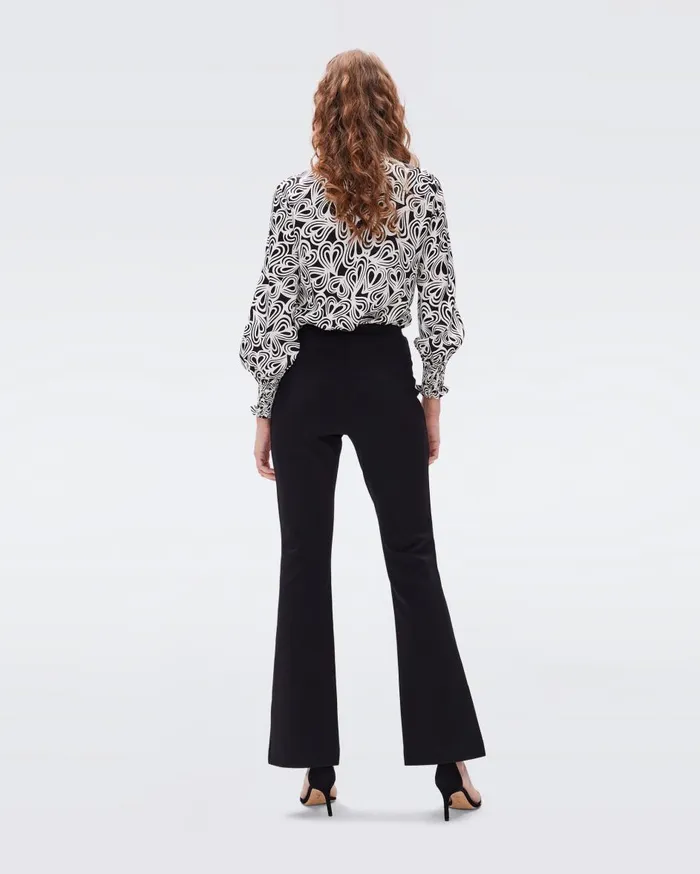 Women Gregory Pants Black DVF Pants and Shorts