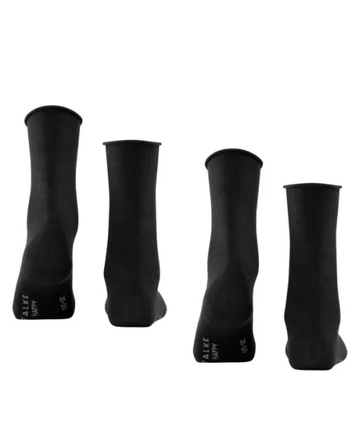 Women Happy 2Pack Women Socks Black FALKE Socks