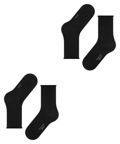 Women Happy 2Pack Women Socks Black FALKE Socks