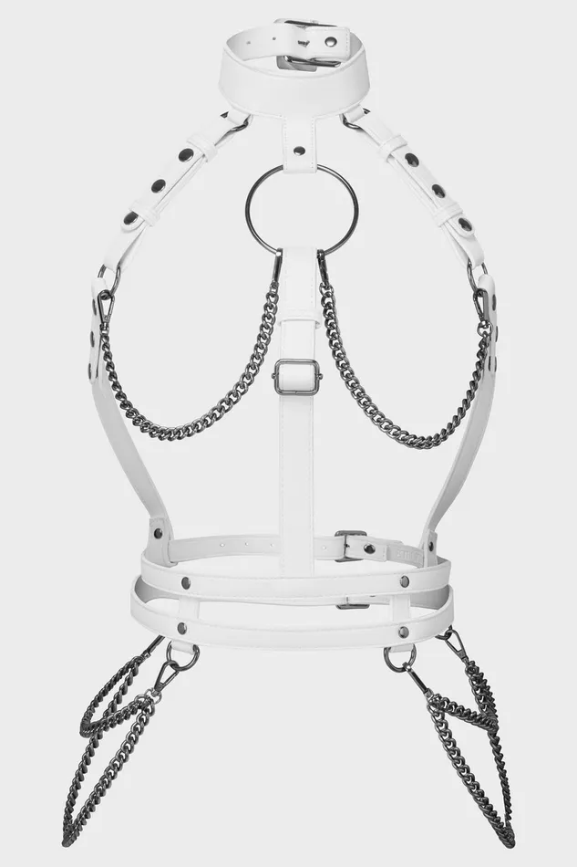 Women Harnesses and Belts Killstar Baphomet Bones Harness