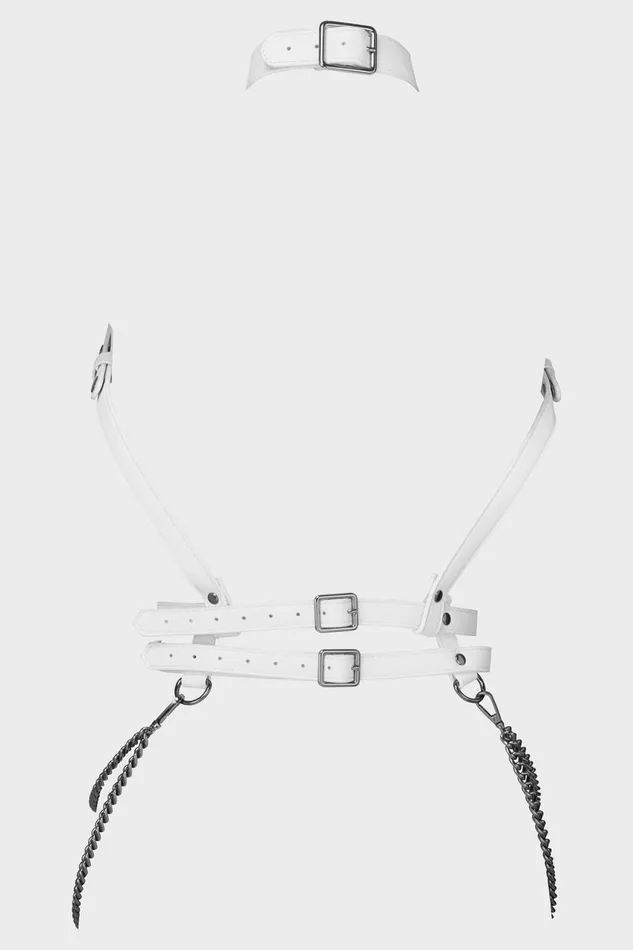 Women Harnesses and Belts Killstar Baphomet Bones Harness