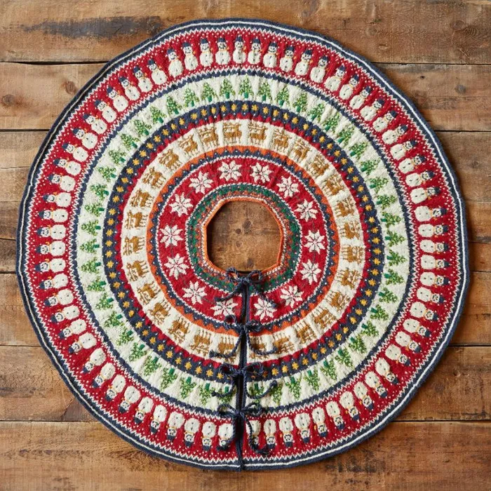 Women Heirloom Holiday Mix Tree Skirt Sundance Catalog Decor