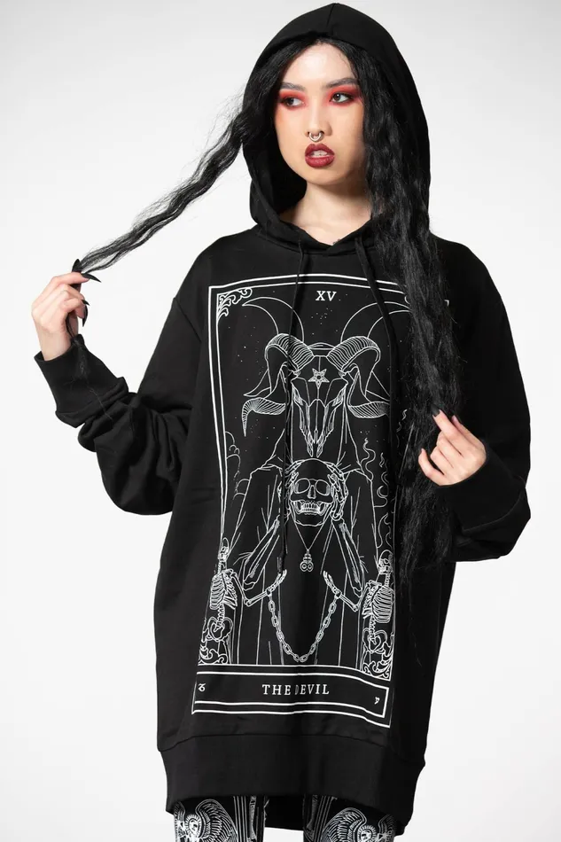 Women Hoodies Killstar Soul Card Hoodie