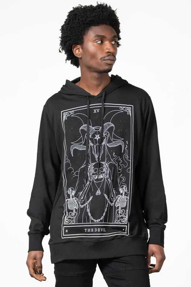 Women Hoodies Killstar Soul Card Hoodie