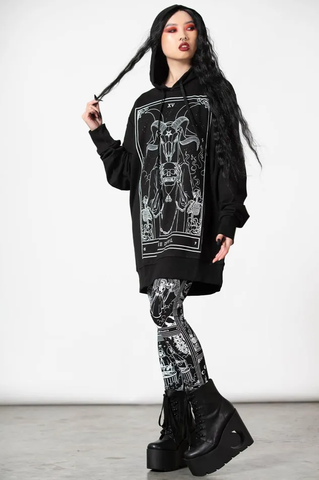 Women Hoodies Killstar Soul Card Hoodie