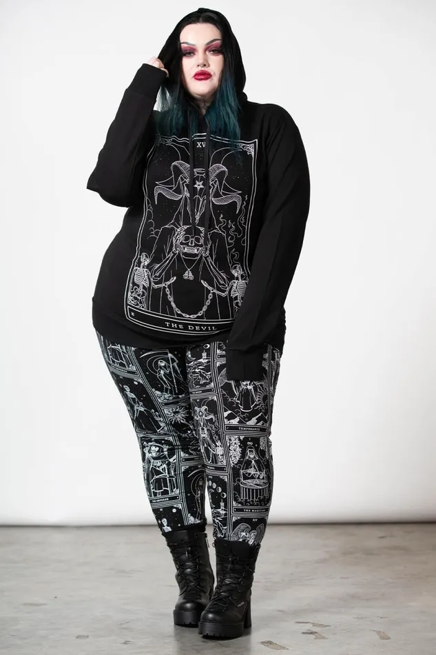 Women Hoodies Killstar Soul Card Hoodie