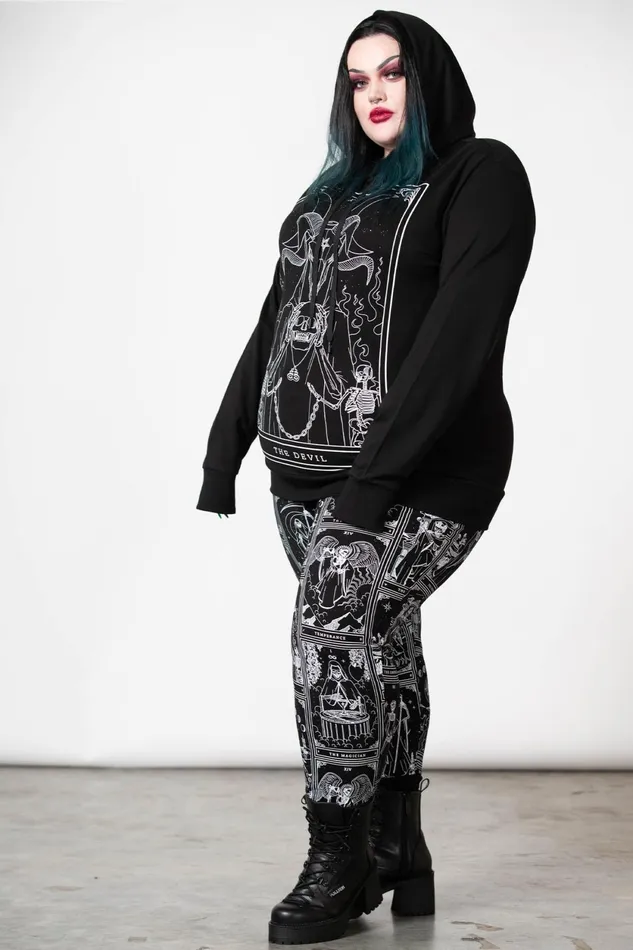 Women Hoodies Killstar Soul Card Hoodie