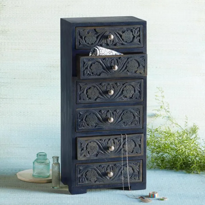 Women Indigo Jewelry Bureau Sundance Catalog Jewelry Storage