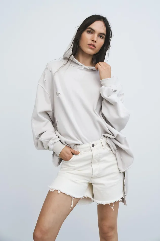 Women Jean Shorts Free People Baggy Tomboy Short Natural