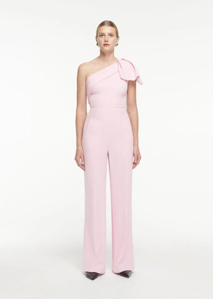 Women Jumpsuits Roland Mouret Asymmetric Heavy Cady Jumpsuit