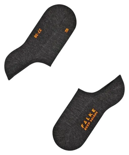 Women Keep Warm Women No Show Socks Anthramel FALKE No Show Socks
