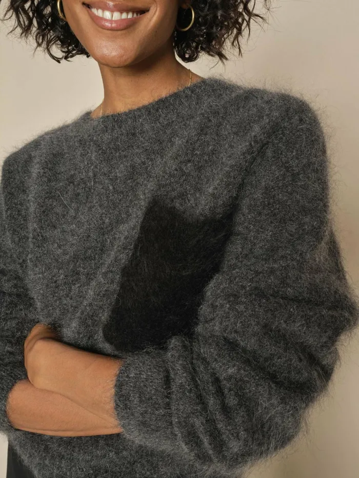 Women Knits MOS MOSH MMAilia Mohair Knit Phantom