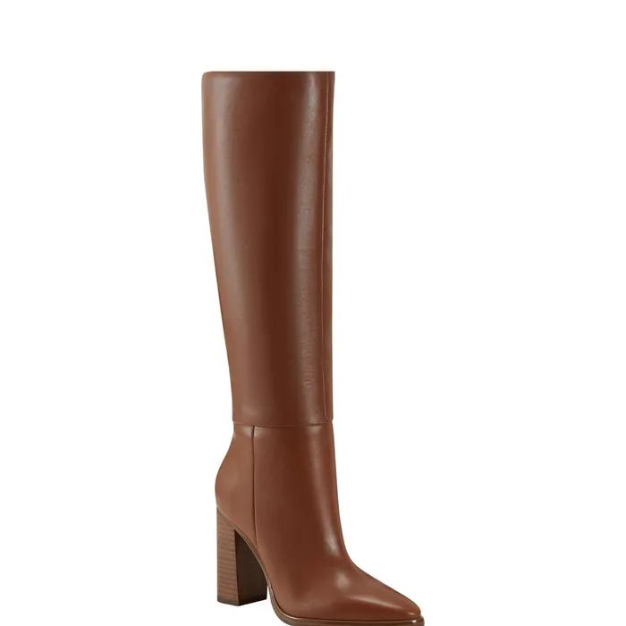 Women Lannie Dress Boot Medium Natural Marc Fisher Dress Boots