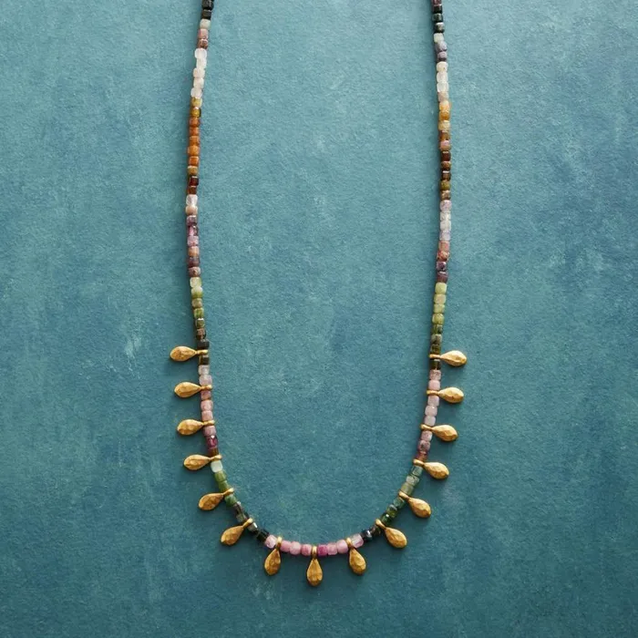 Women Leafy Tourmaline Necklace Sundance Catalog Necklaces