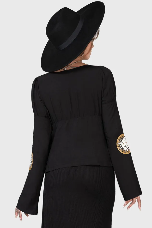 Women Long Sleeves Killstar Evil039s Harvest Top