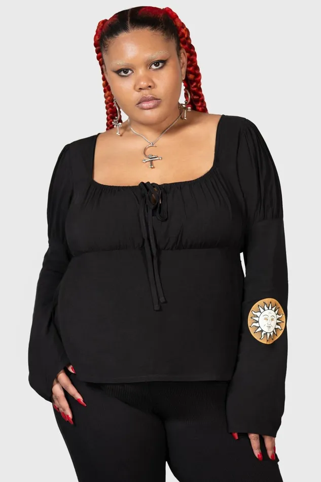 Women Long Sleeves Killstar Evil039s Harvest Top