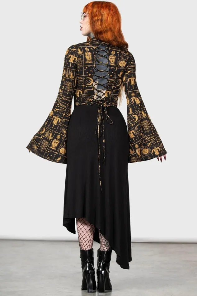 Women Long Sleeves Killstar Incarnate Top