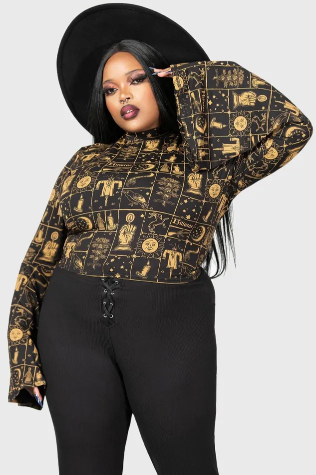 Women Long Sleeves Killstar Incarnate Top