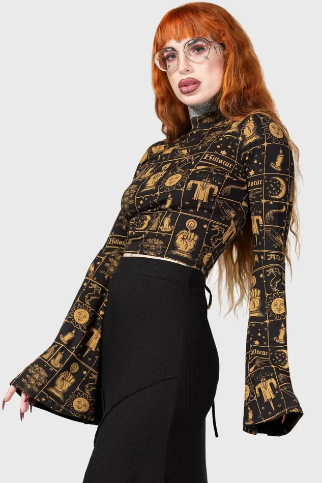 Women Long Sleeves Killstar Incarnate Top