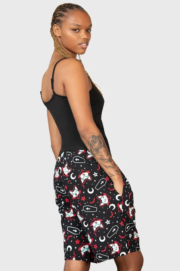 Women Loungewear Killstar Lil Vampurr Long Shorts