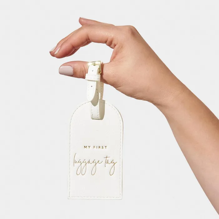Women Luggage Tags Katie Loxton Children039s My First Luggage Tag 8211 White